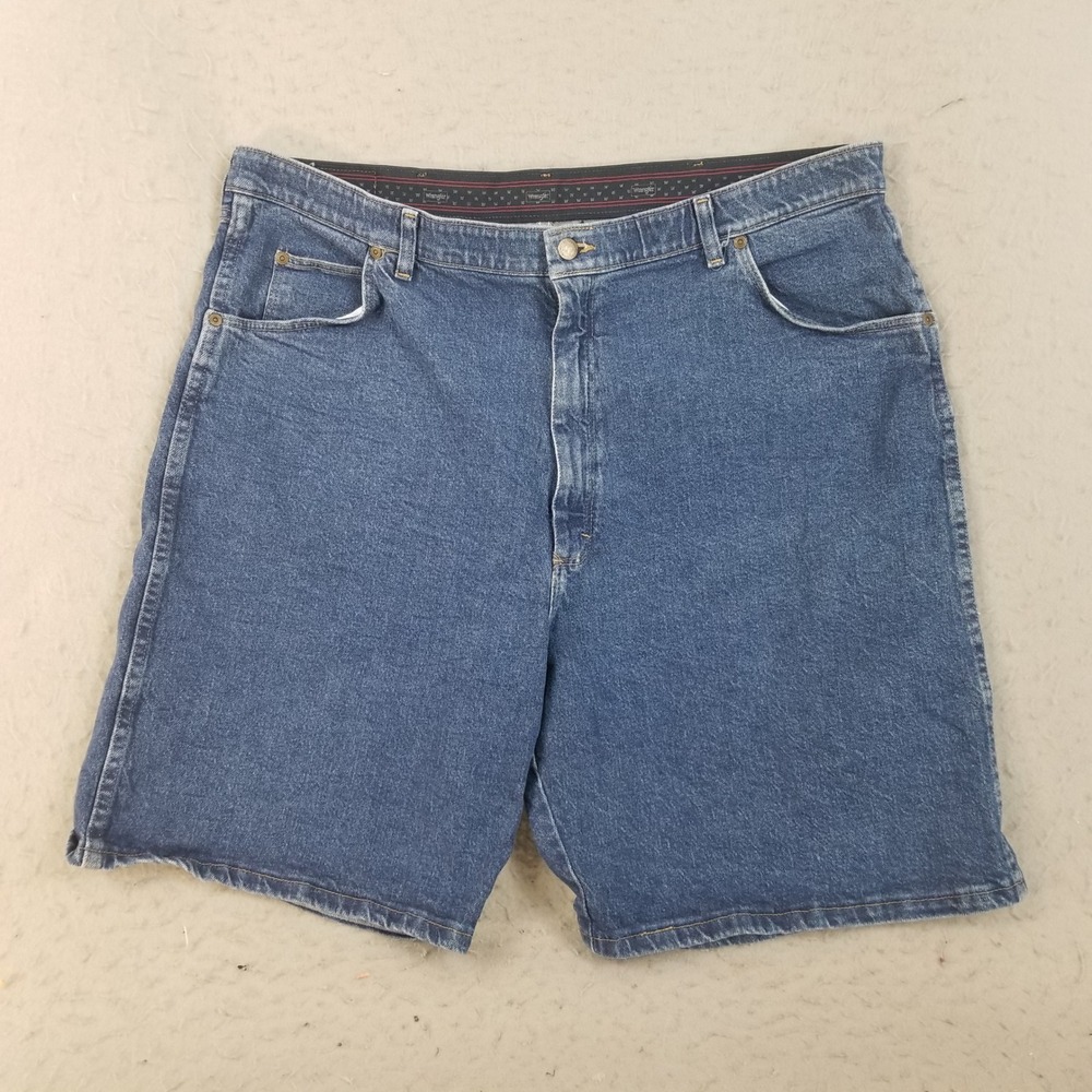 Wrangler Jean Shorts Mens 42 Blue GW65SQD Retro Stretch Denim Comfort Waist